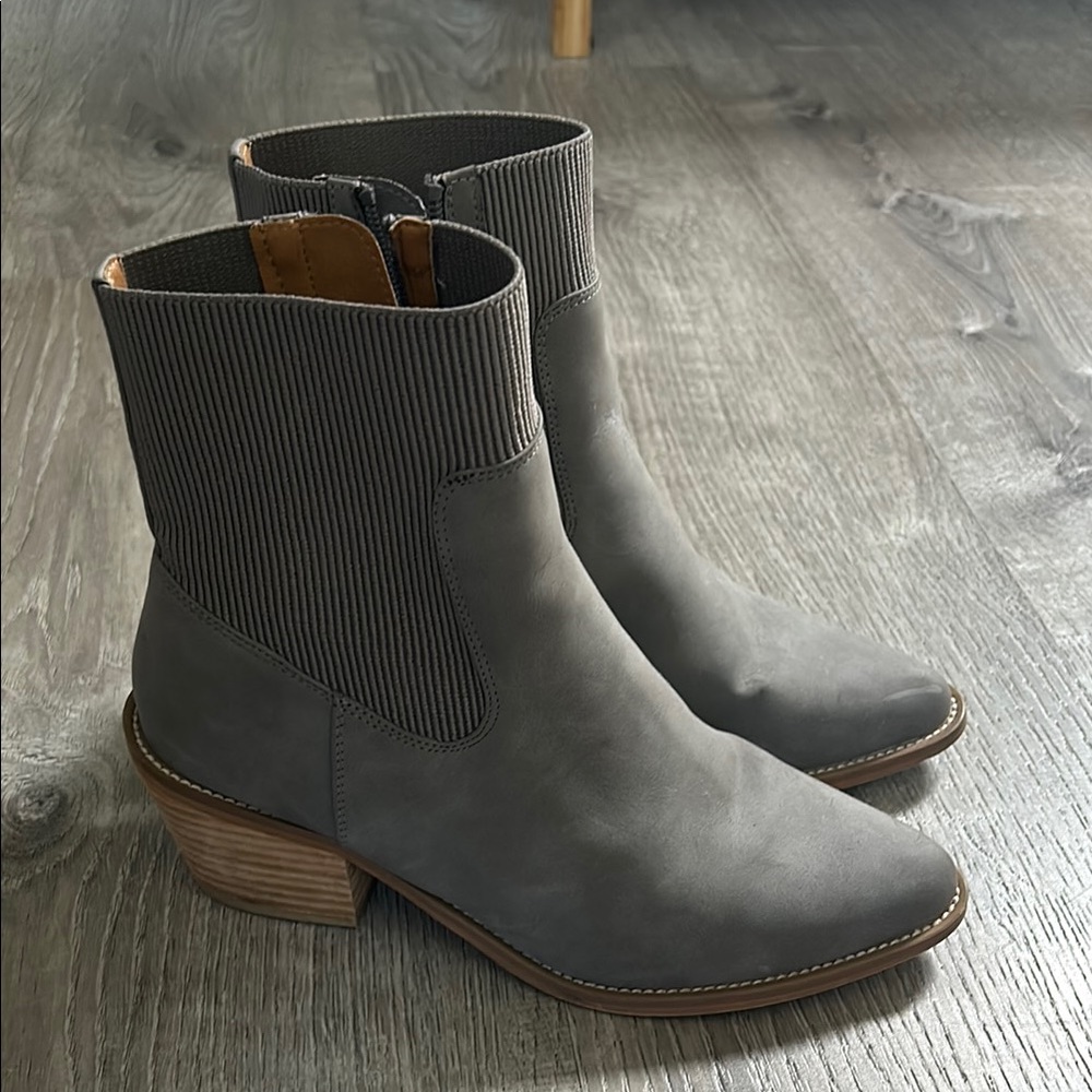 Dolce Vita Pointed Toe Gray Ankle Boots